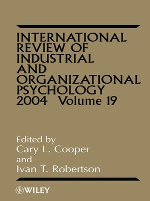 cover image of International Review of Industrial and Organizational Psychology, 2004
